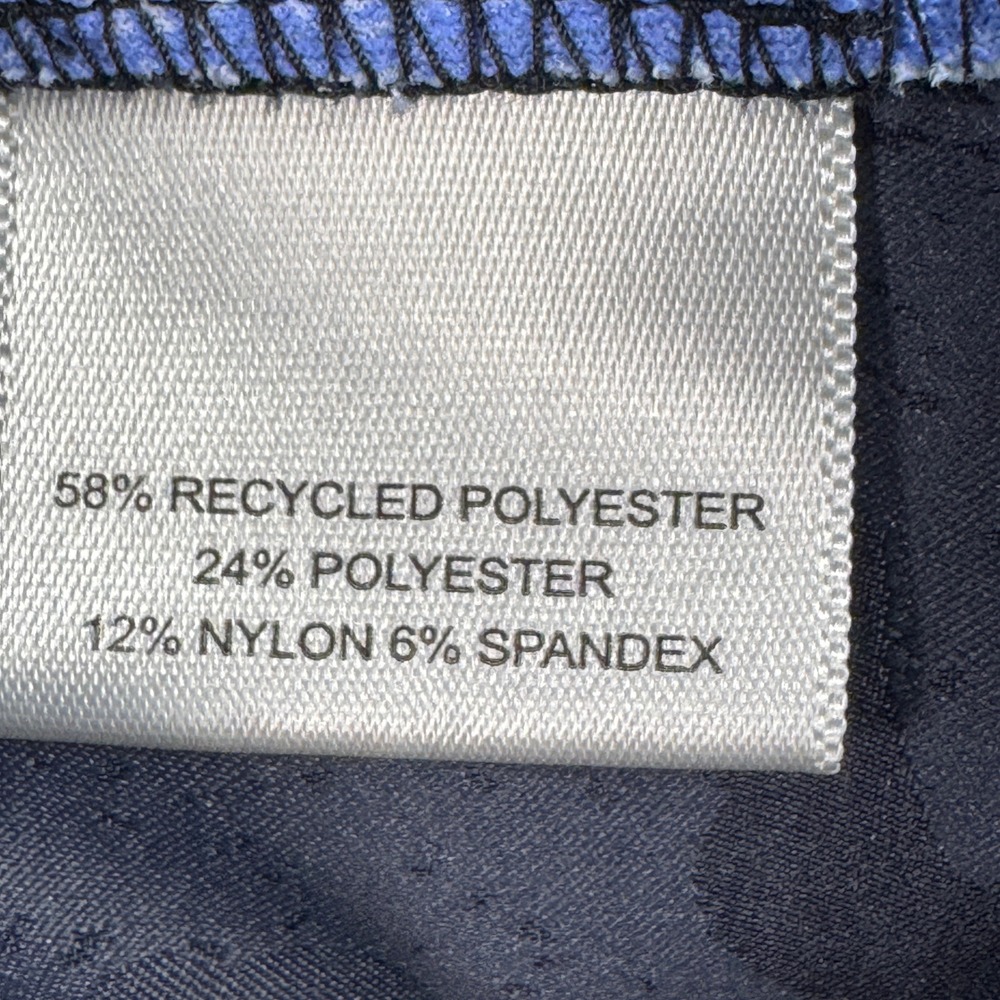 Peter Millar Mens 46R Navy Blue Camo Performance Golf Shorts Stretch Flat Front - Picture 7 of 11